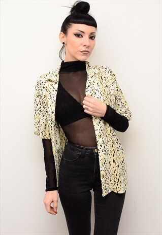 VINTAGE 90'S INDIE PATTERNED OVERSIZED SHIRT