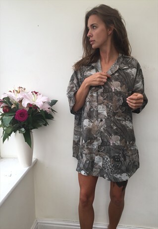 CRAZY PATTERN OVERSIZED UNISEX RETRO VINTAGE FESTIVAL SHIRT