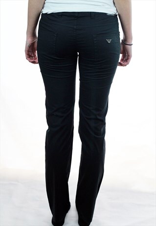 ARMANI JEANS BLACK TROUSERS