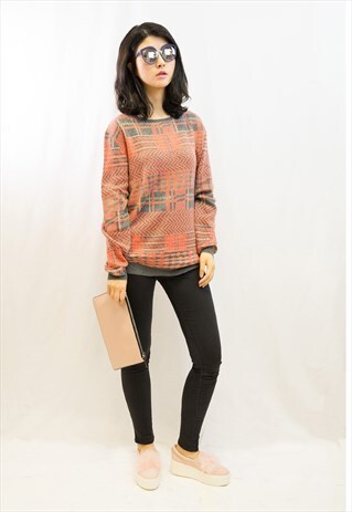 GREY COLOR MULTI STRIPE PRINT JUMPER