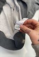 VINTAGE 90S THE NORTH FACE NEVER STOP EXPLORING GREY HOODIE