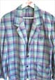 VINTAGE CHECK SUMMER BLAZER IN PASTEL TONES