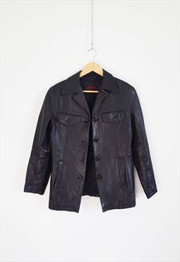 Vintage Oscar Leopold Minimalist Leather Blazer