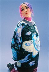 The Bee Jumper - blue/lilac