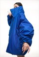OVERSIZE BOMBER JACKET IN INDIGO