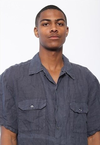 VINTAGE C.P. COMPANY LIGHTWEIGHT SHIRT BLUE