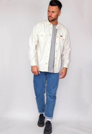 VINTAGE WRANGLER OFF-WHITE SHIRT