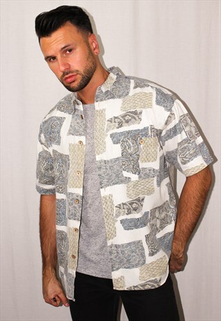 VINTAGE ABSTRACT PRINT SHIRT