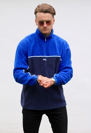 FILA 1/4 ZIP USA VINTAGE FLEECE SWEATSHIRT