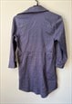 PURPLE MINI SHIRT DRESS S