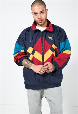 VINTAGE 80S PUMA SHELL SPORT JACKET / S1395