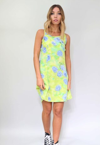 VINTAGE 90S FLORAL PATTERNED DRESS