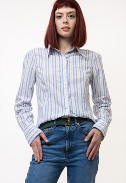 Tommy Hilfiger Striped Blue Long Sleeve Shirt 4921
