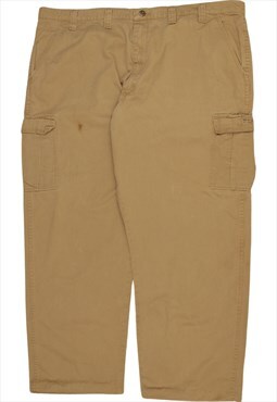 Vintage 90's Wrangler Trousers / Pants Cargo pockets Tan