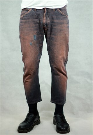 VINTAGE LEE WASHED DENIM PINK JEANS