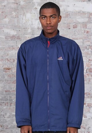 VINTAGE ADIDAS LOGO JACKET BLUE