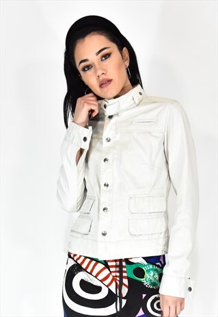 WOOLRICH WHITE SPRING JACKET