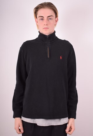 POLO RALPH LAUREN MENS VINTAGE JUMPER SWEATER MEDIUM 90S