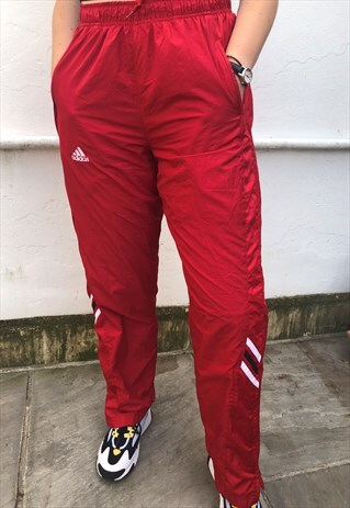 red adidas trackies