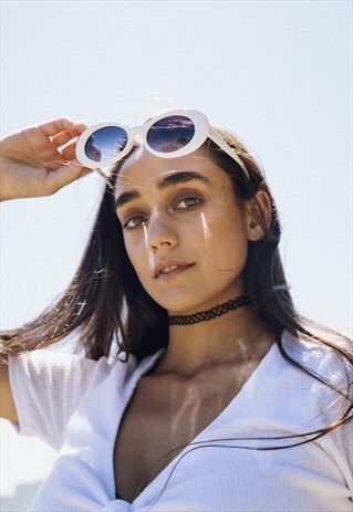 COBAIN SUNGLASSES WHITE / BLACK