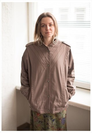 VINTAGE 90'S LIGHT BROWN JACKET
