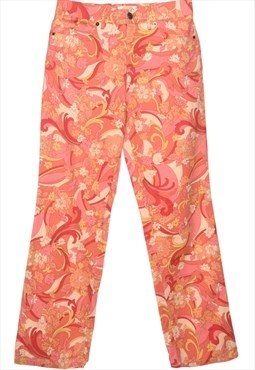 Floral Print Pink Talbots Trousers - W28