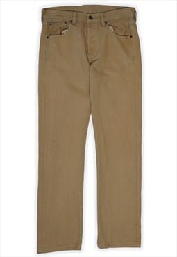 Vintage Levies 501 Brown Trousers Mens