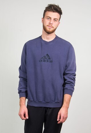 90'S VINTAGE ADIDAS SWEATSHIRT BLUE