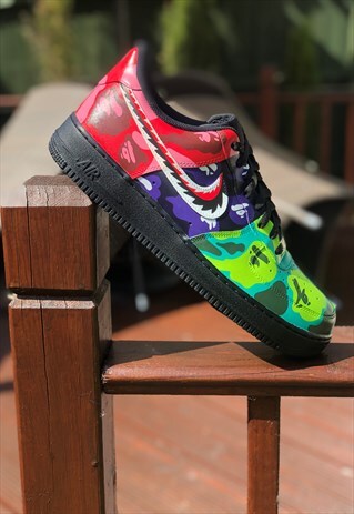 CUSTOM NIKE AIR FORCE 1 - CAMO