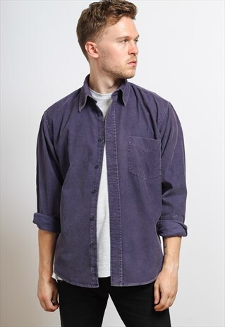 VINTAGE CORDUROY SHIRT PURPLE