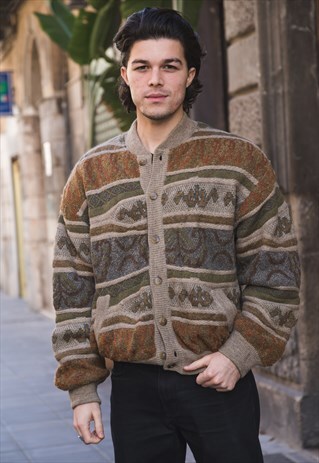 VINTAGE WOOL CARDIGAN '90 COD.1-155