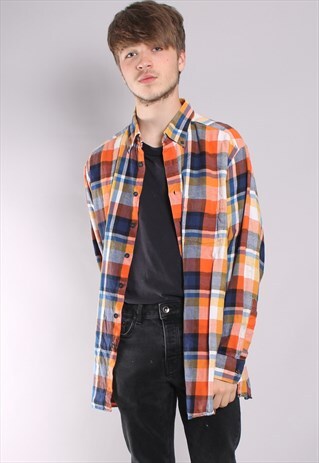 VINTAGE CHECK FLANNEL SHIRT
