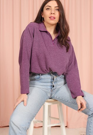 VINTAGE 90S SWEATSHIRT IN PURPLE
