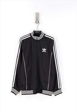 Adidas Vintage 80-90's High Neck Zip Sweatshirt in Black  - 