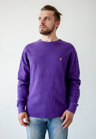 VINTAGE RETRO PURPLE RALPH LAUREN SWEATER JUMPER