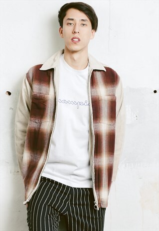 VINTAGE 90S ZIP UP SHIRT JACKET