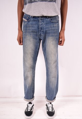 DIESEL MENS VINTAGE JEANS W31 L33 BLUE 90S