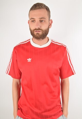 VINTAGE ADIDAS FOOTBALL SHIRT MADE IN YUGOSLAVIA 80'S