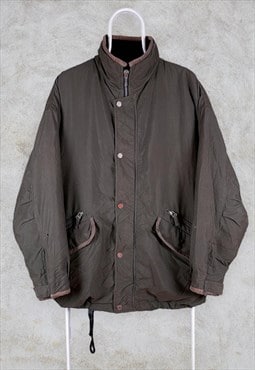 Vintage Brown Hugo Boss Jacket Fleece Lined Parka XL