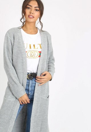 GREY OVERSIZED CARDIGAN