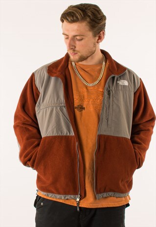 VINTAGE BURNT ORANGE THE NORTH FACE DENALI FLEECE