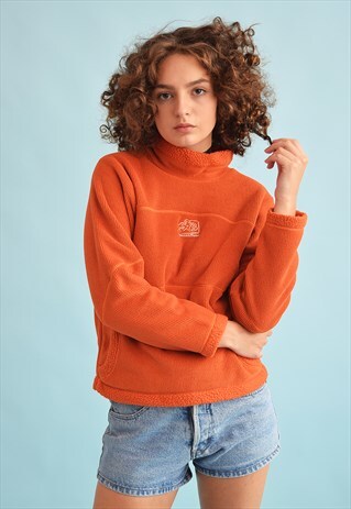 90'S RETRO FLEECE OVERSIZED SWEATSHIRT FLEECE JUMPER TOP