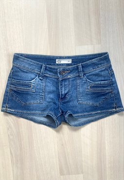 Y2K Denim Micro Mini Shorts