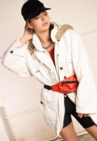 90S RETRO SPORTS PUFFER OVERSIZED FESTIVAL GARM PARKA JACKET