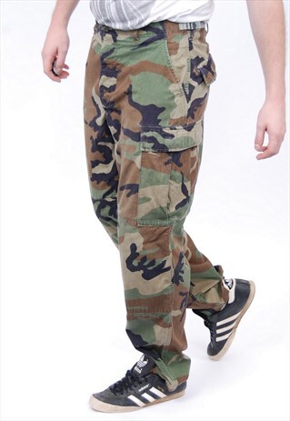 VINTAGE CAMO CAMOUFLAGE TROUSERS