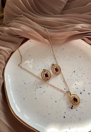 vintage necklace and earring sets