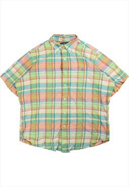 Vintage 90's Ralph Lauren Shirt Check Short Sleeve Button