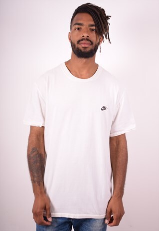NIKE MENS VINTAGE T-SHIRT TOP 2XL WHITE 90S