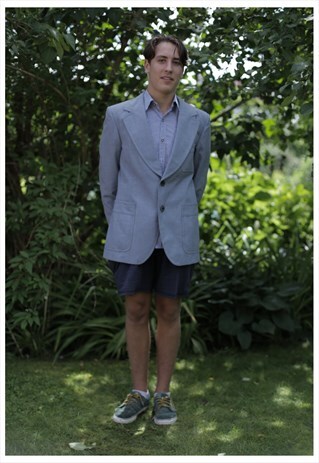VINTAGE 90'S LIGHT BLUE LONG SLEEVED JACKET