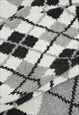VINTAGE CASUAL CORNER CREAM ARGYLE JUMPER WOMENS